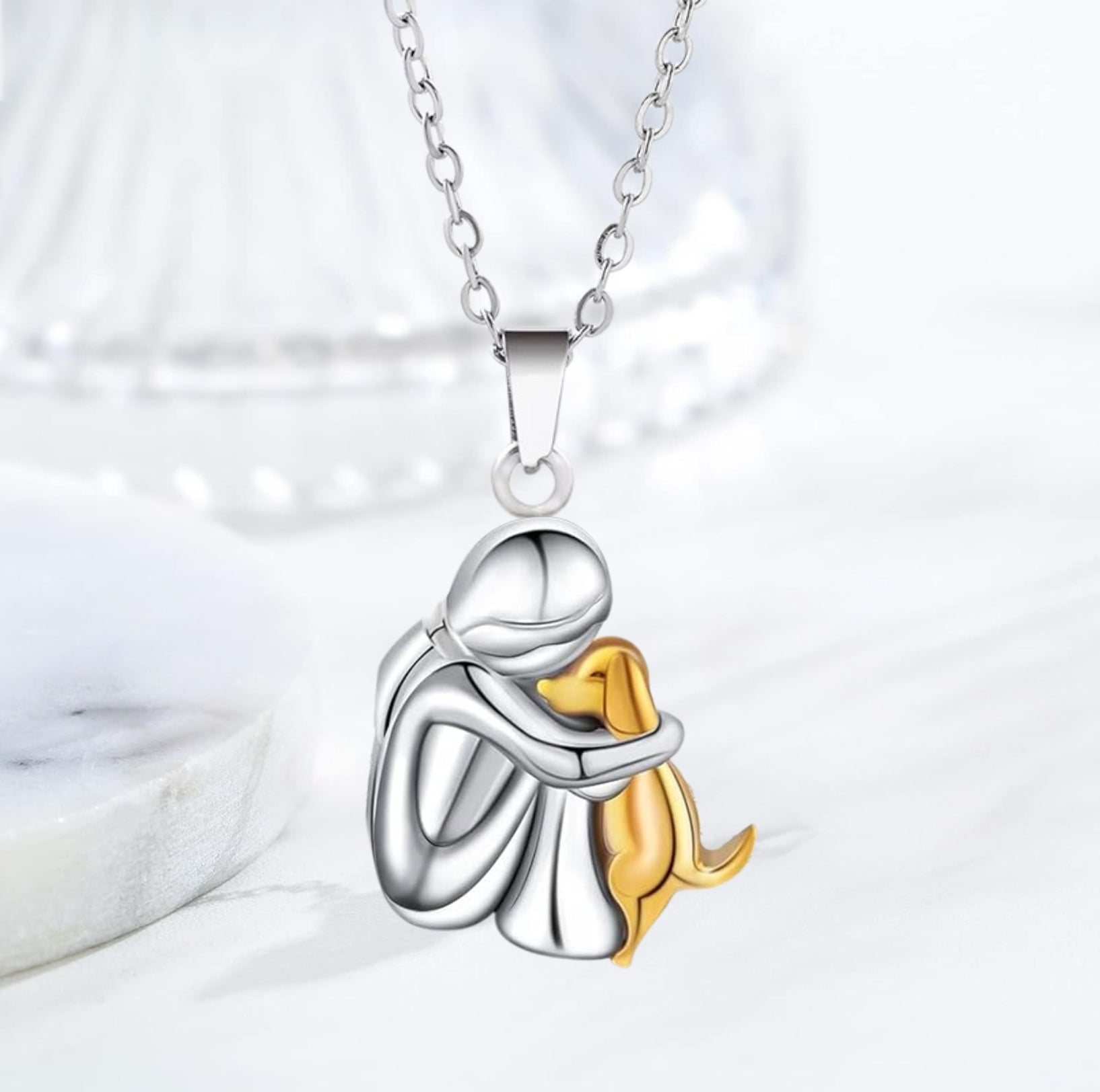 Loyal Heart Paw Necklace