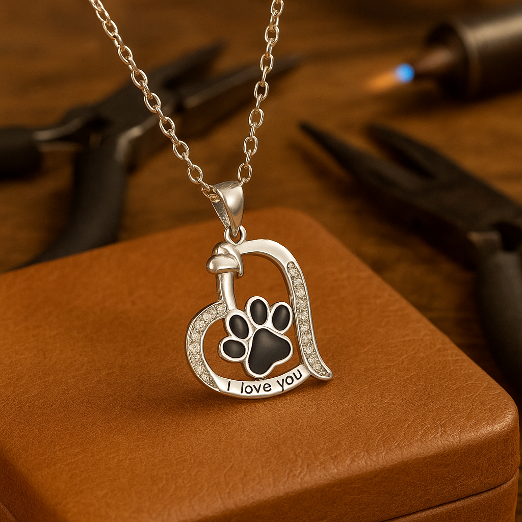 Loyal Companion Tribute Paw Necklace