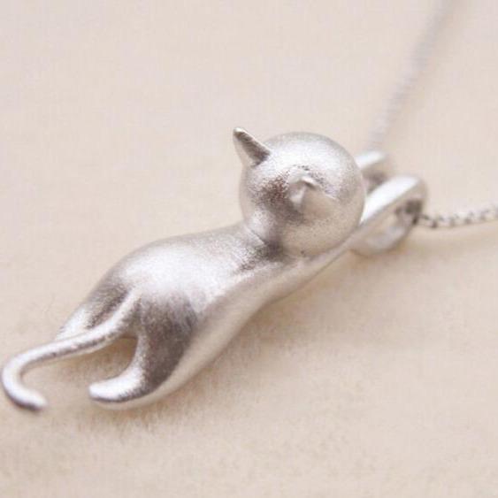 Luna Cat Whimsy Paw Necklace