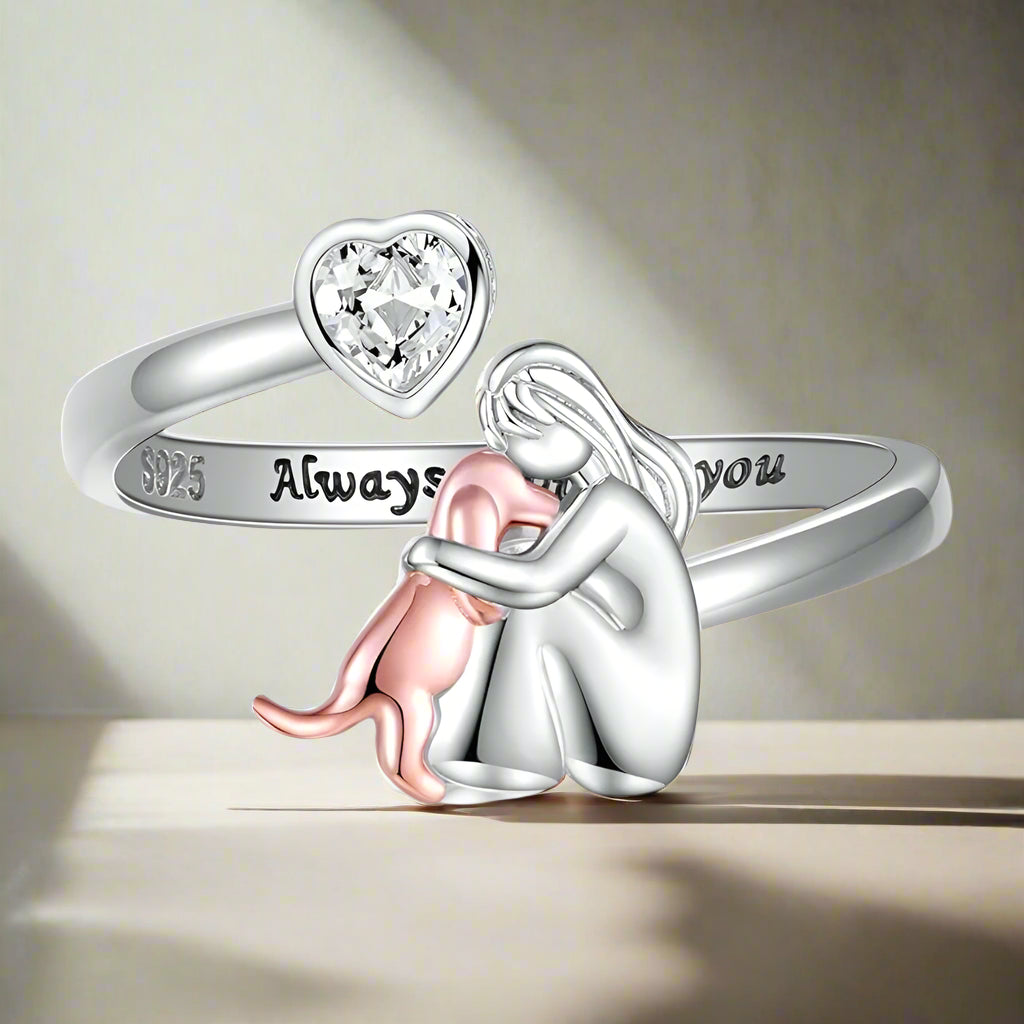 Loyal Spark Adjustable Paw Ring